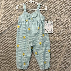 NWT Iris & Ivy pineapple romper 12 month old